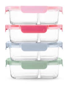 Ello Clear Glass Microwave Safe Food Storage Container