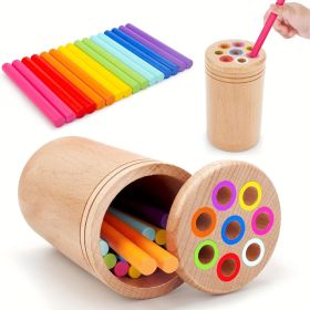 Montessori Toys for 1+ Year Old, Toddler 18 Month Old Toy Color Sorting Preschool Learning Activities, Fine Motor Skills Sensory Toys for Toddler