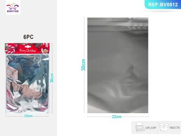 Silver Aluminum Film Self-adhesive Bag 6PC (Option: 6PC)