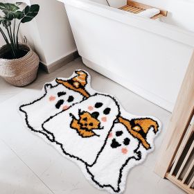 Halloween Bath Mat Non-Slip Bath Rug Machine Washable Rug (Color: style 4, size: 60*90)