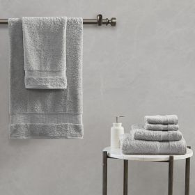 100% Egyptian Cotton 6 Piece Towel Set (Color: as Pic)