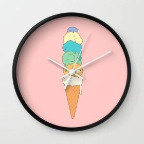 Melting Wall clock (Color: Black)